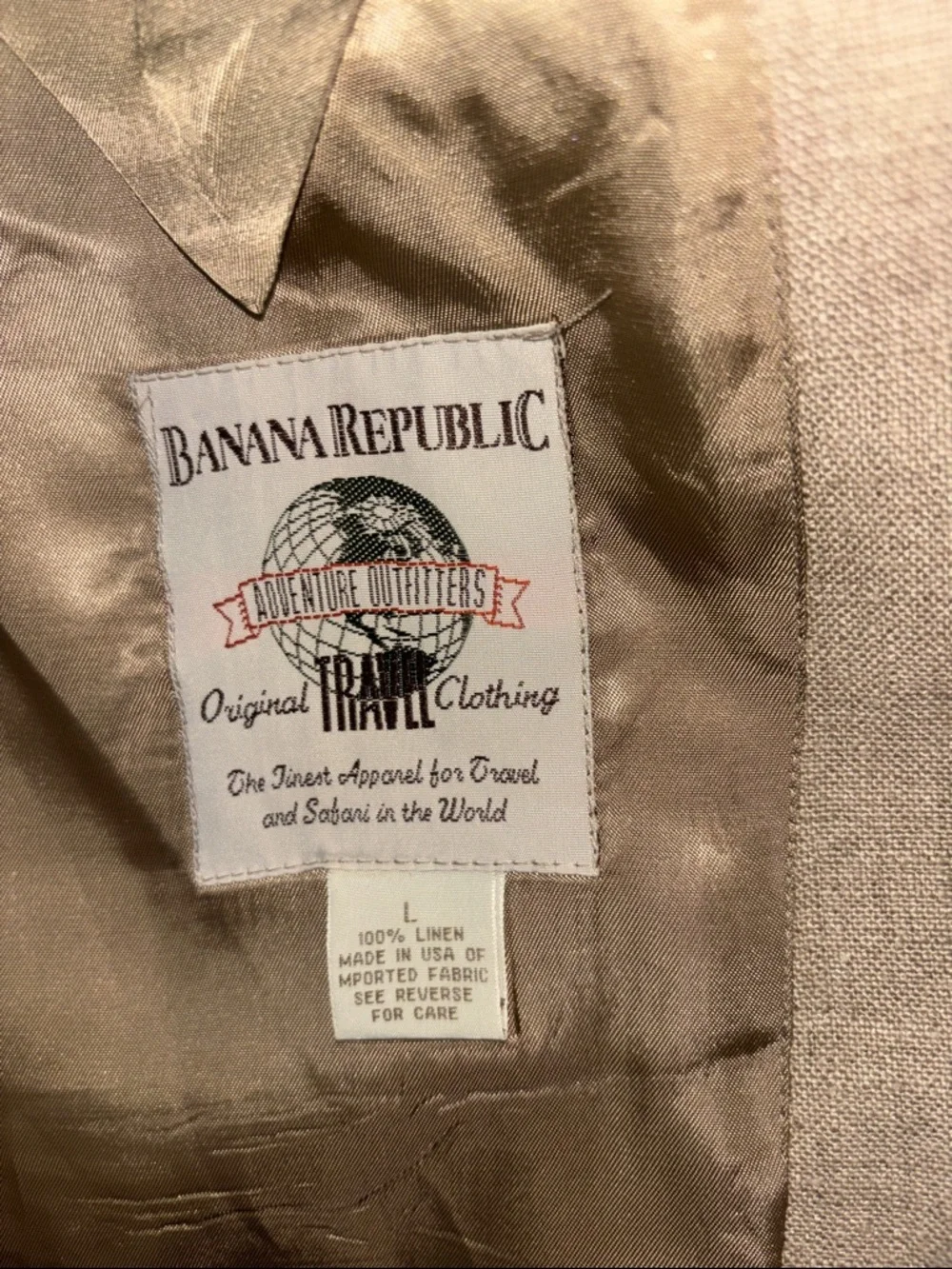 Banana Republic Men’s blazer 100% linen two button Suit Jacket
